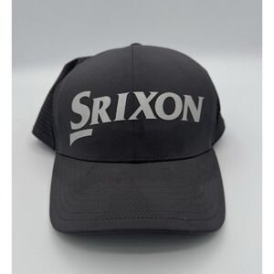 Srixon Golf Hat Strapback Ball Cap Refelective Lettering Gray OSFM